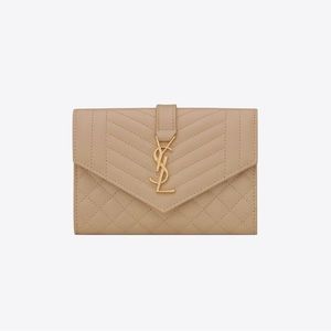 Beige YSL wallet